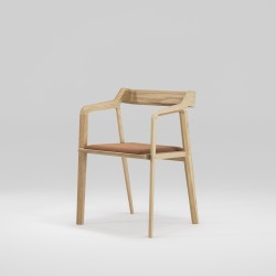 Fauteuil en chêne massif KUNDERA - Meuble design et décoration