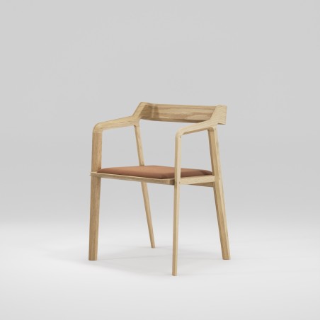 Fauteuil en chêne massif KUNDERA - Meuble design et décoration