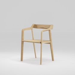 Fauteuil en chêne massif KUNDERA - Meuble design et décoration