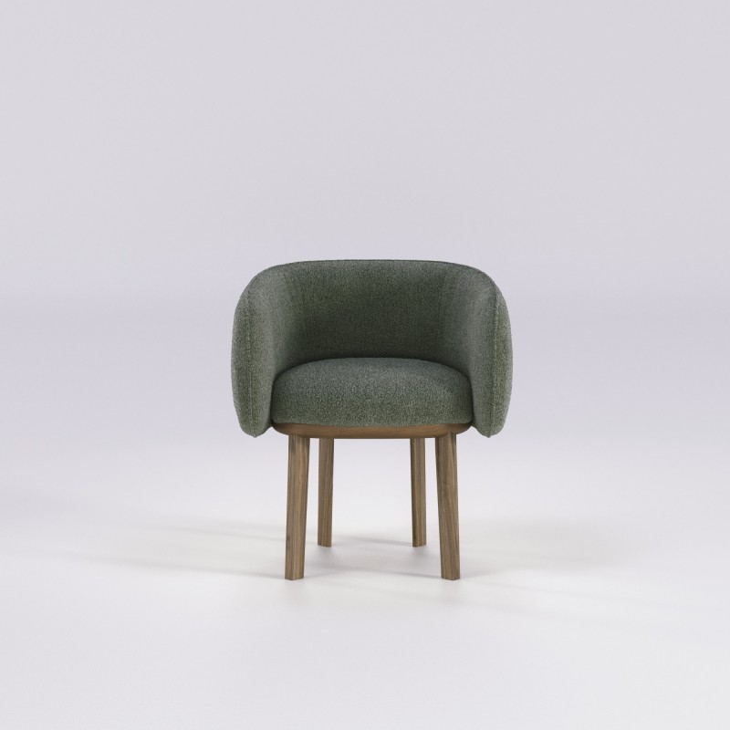 Fauteuil en noyer massif NIDO - Meuble design et décoration