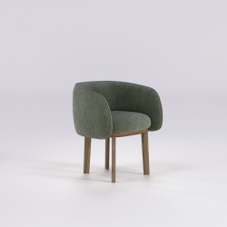 Fauteuil en noyer massif NIDO - Meuble design et décoration