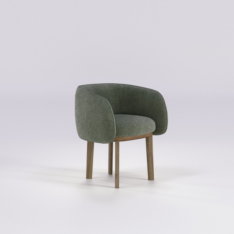 Fauteuil en noyer massif NIDO - Meuble design et décoration