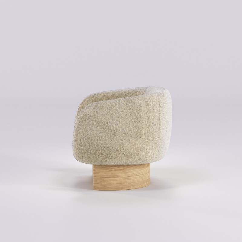 Fauteuil salon en chêne massif NIDO - Meuble design et décoration