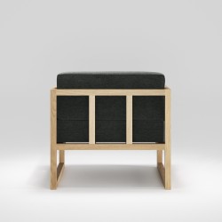 Fauteuil salon en chêne massif TREE - Meuble design et décoration