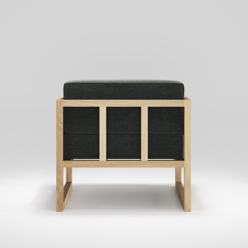 Fauteuil salon en chêne massif TREE - Meuble design et décoration