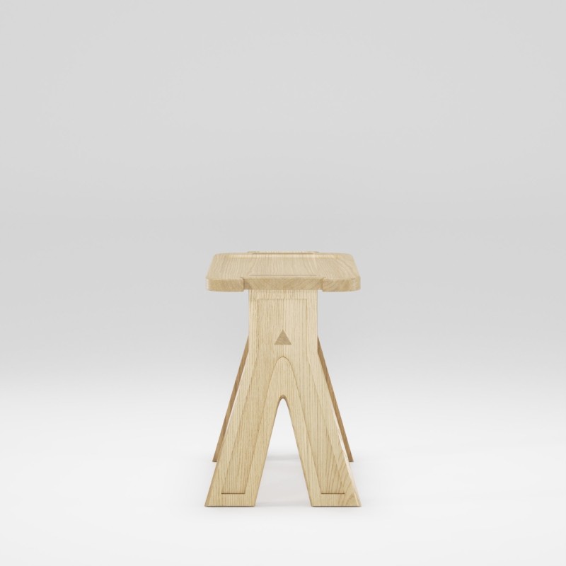 Tabouret en chêne massif MULTIBANQUETA - Meuble design et décoration