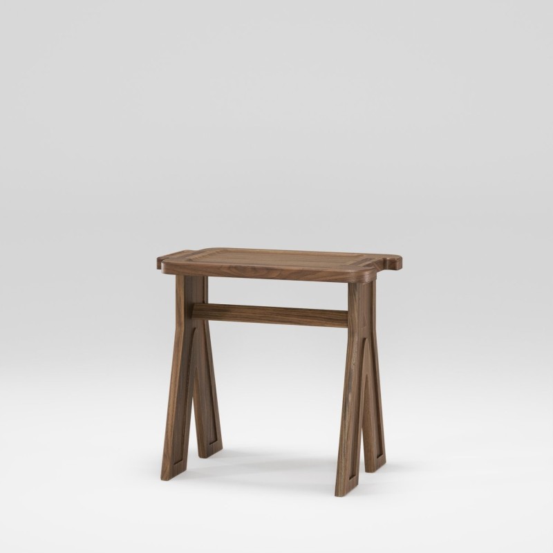 Tabouret en noyer massif MULTIBANQUETA - Meuble design et décoration