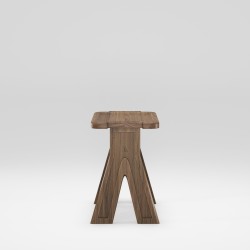 Tabouret en noyer massif MULTIBANQUETA - Meuble design et décoration