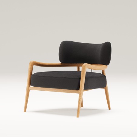 Fauteuil salon en chêne massif BOTERO - Meuble design et décoration