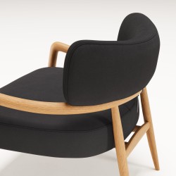 Fauteuil salon en chêne massif BOTERO - Meuble design et décoration