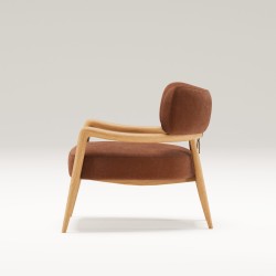 Fauteuil salon en chêne massif BOTERO - Meuble design et décoration