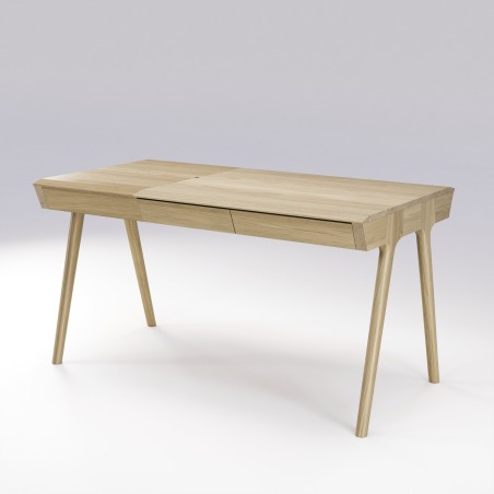 Bureau en chêne massif naturel METIS - Meuble design et décoration