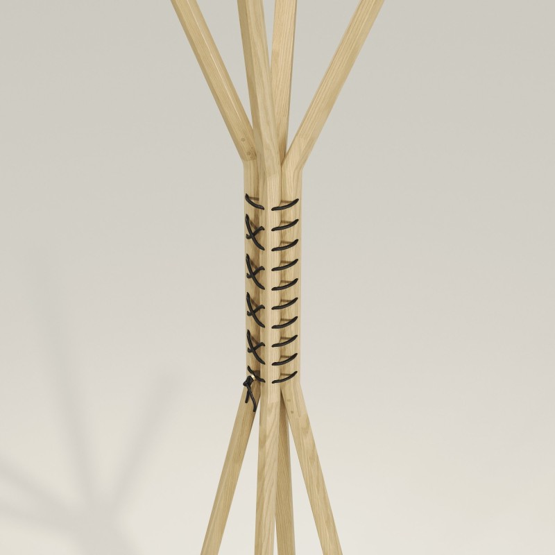 Porte manteau en chêne massif CANCAN - Meuble design et décoration