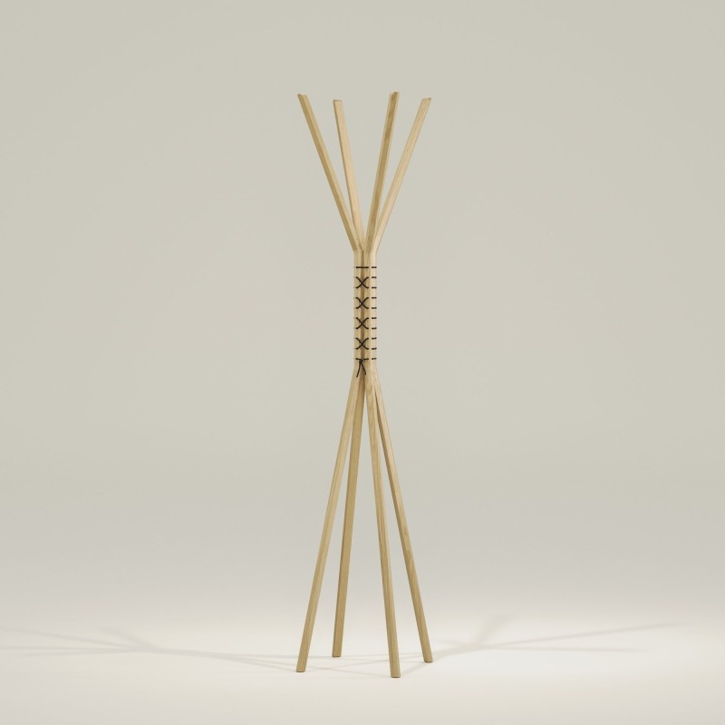 Porte manteau en chêne massif CANCAN - Meuble design et décoration