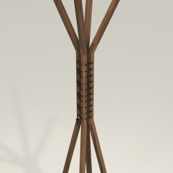 Porte manteau en noyer massif CANCAN - Meuble design et décoration