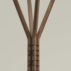 Porte manteau en noyer massif CANCAN - Meuble design et décoration