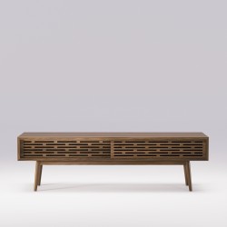 Buffet en noyer massif RADIO - Meuble design et décoration