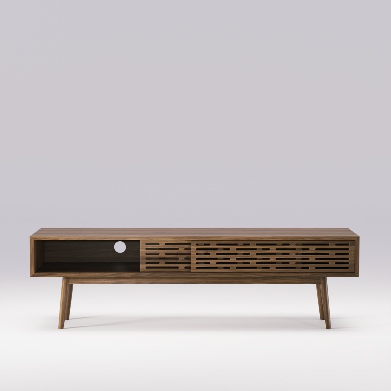 Buffet en noyer massif RADIO - Meuble design et décoration