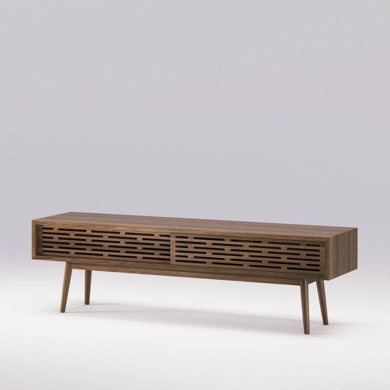 Buffet en noyer massif RADIO - Meuble design et décoration