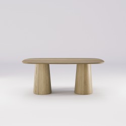 Table salon en chêne massif AMOS (1800) - Meuble design et décoration