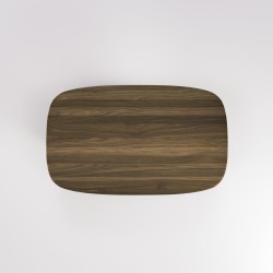 Table salon en noyer massif AMOS (1800) - Meuble design et décoration